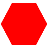 Red hexagon